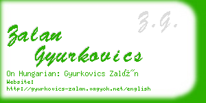 zalan gyurkovics business card